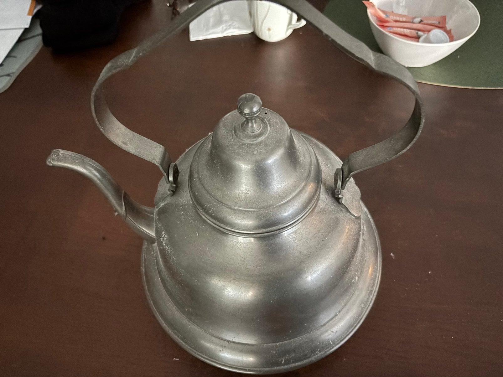 Tinnen theekan, Ophalen of Verzenden