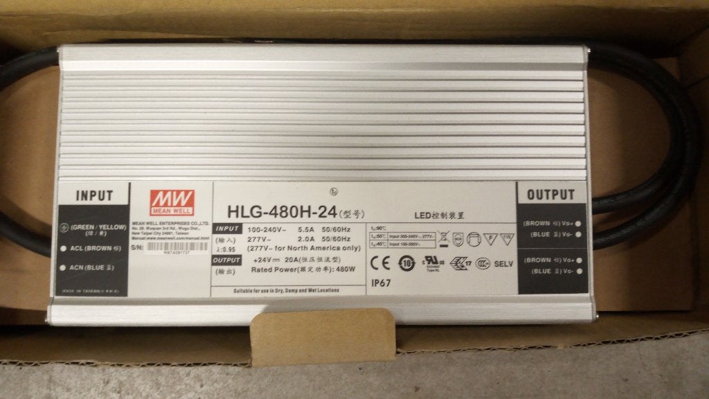 Mean Well 24v 20A LED voeding nieuw, Hobby en Vrije tijd, Ophalen of Verzenden, Nieuw