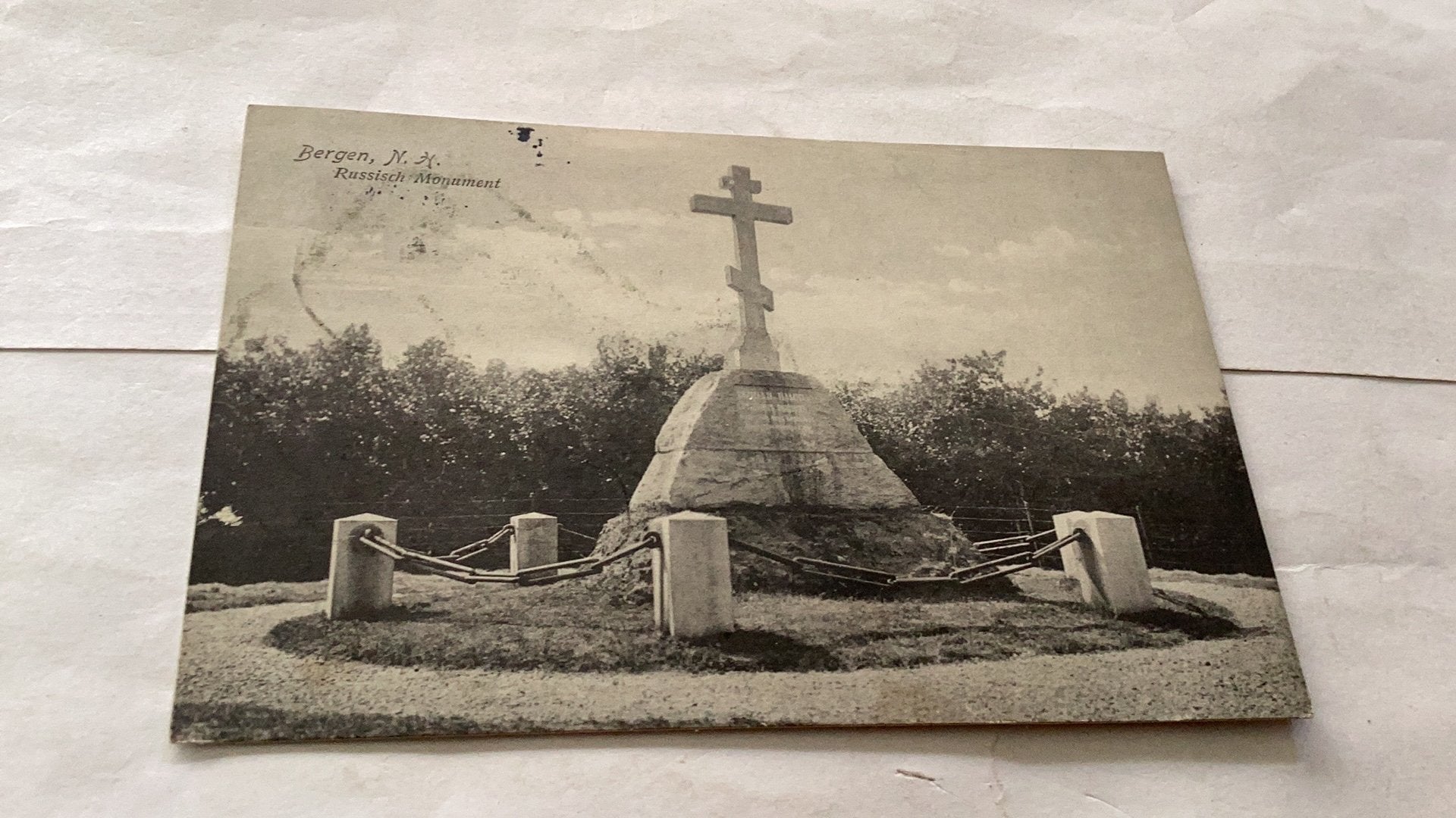Bergen Russish monument, Ophalen of Verzenden, Voor 1920, Noord-Holland