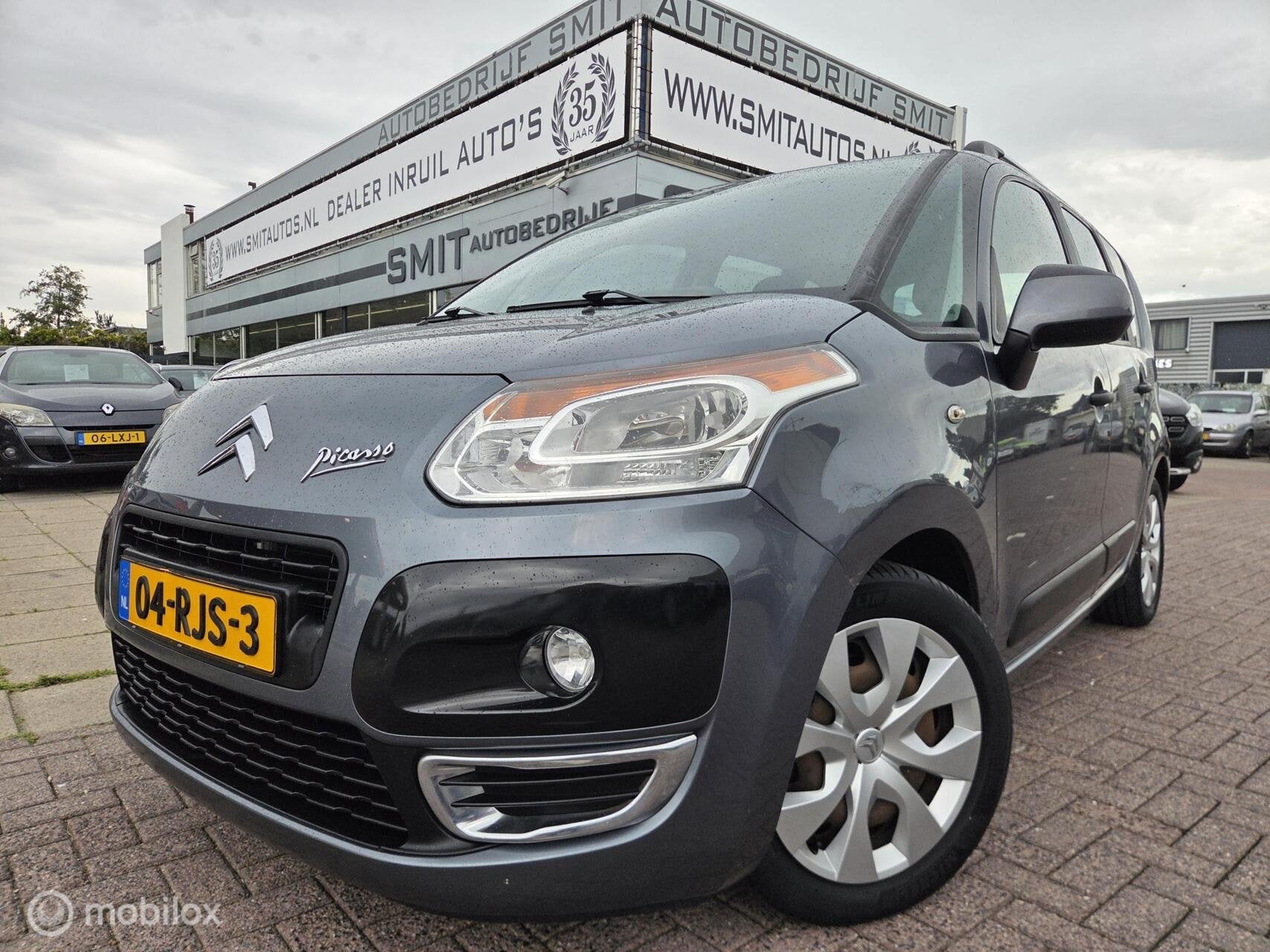 Citroen C3 Picasso 1.6 VTi Aura AC/CC/Trekhaak, Auto's, Citroën, Euro 5, Stof, Gebruikt, Zwart