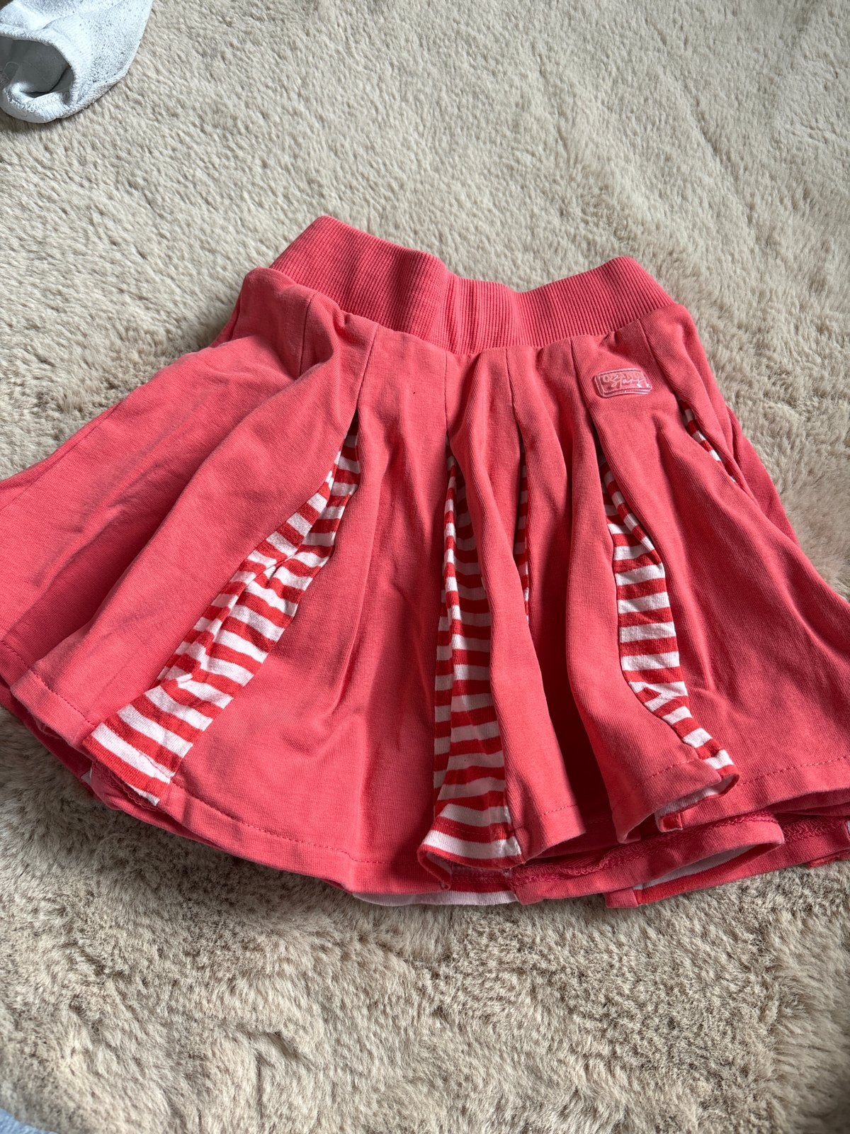 Leuke roze kinderrok met streepjes, Ophalen of Verzenden, Gebruikt, Meisje