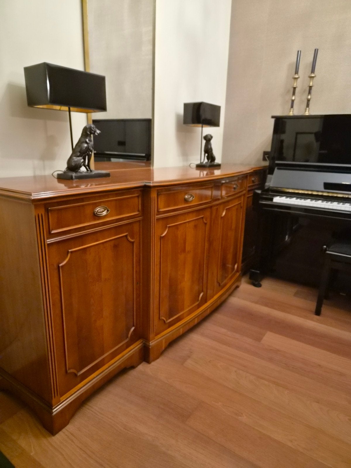 groot dressoir taxus/bruin hout veel opbergruimte, Ophalen, Gebruikt, 25 tot 50 cm, 200 cm of meer