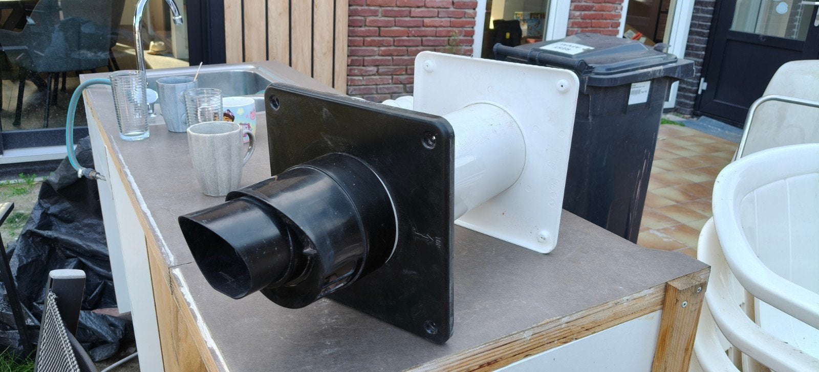 Muurdoorvoer voor afvoer of ventilatie - Borgerhout, Pvc, Overige typen, Nieuw, Ophalen of Verzenden