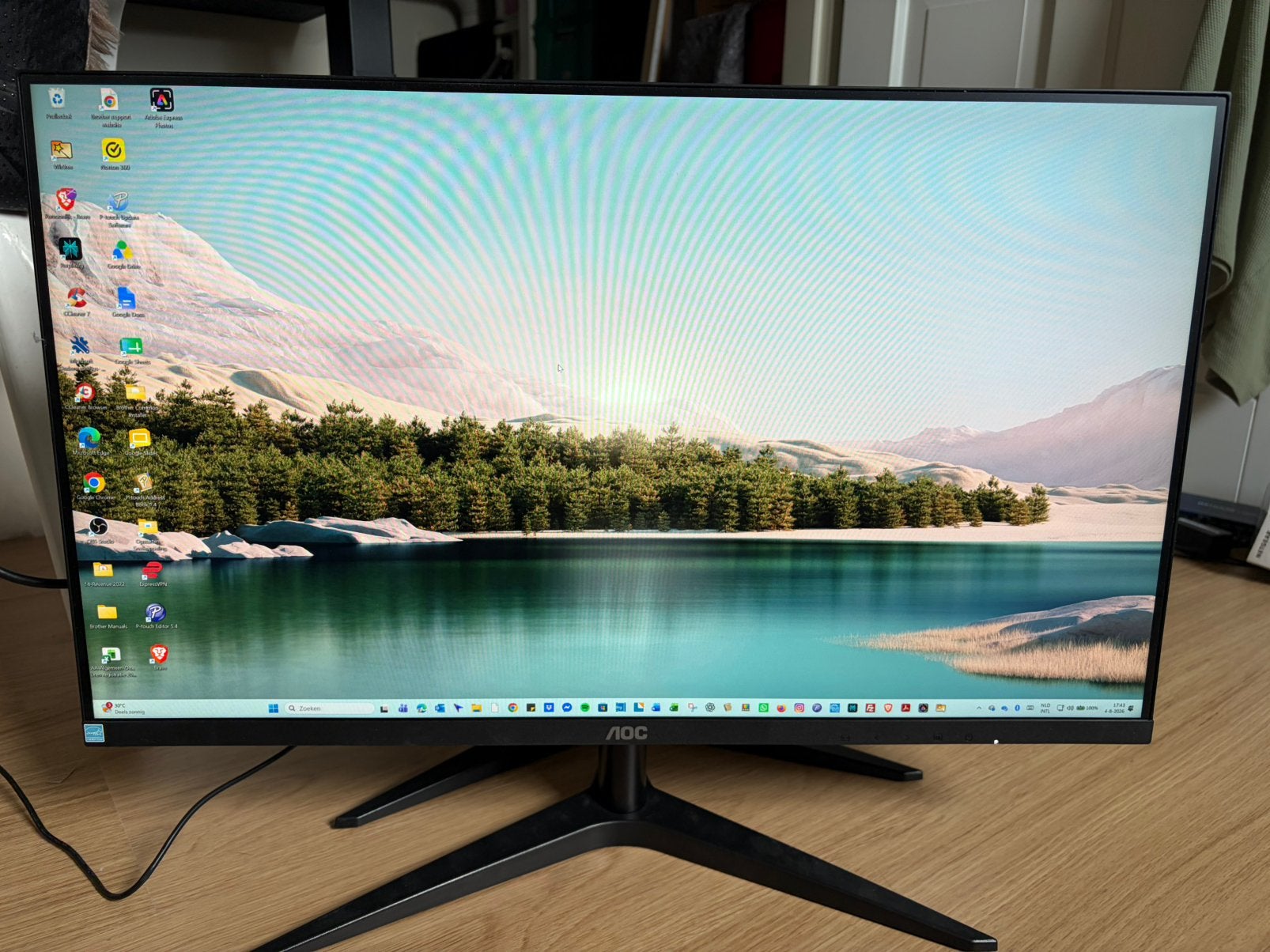 AOC 27B1H monitor 2x, Computers en Software, Monitoren, Ophalen, Gebruikt, IPS, HDMI