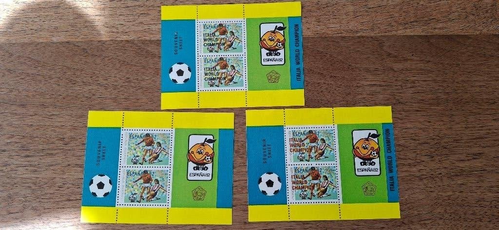 Republiek Indonesia WK 1982 Spanje Voetbal Postzegels, Ophalen of Verzenden, Postfris, Sport