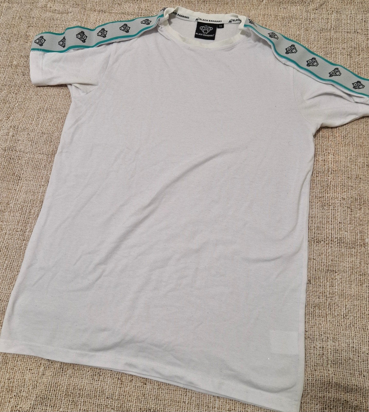 Wit Black Bananas T-shirt maat XS, Ophalen of Verzenden, Zo goed als nieuw, Maat 46 (S) of kleiner, Wit