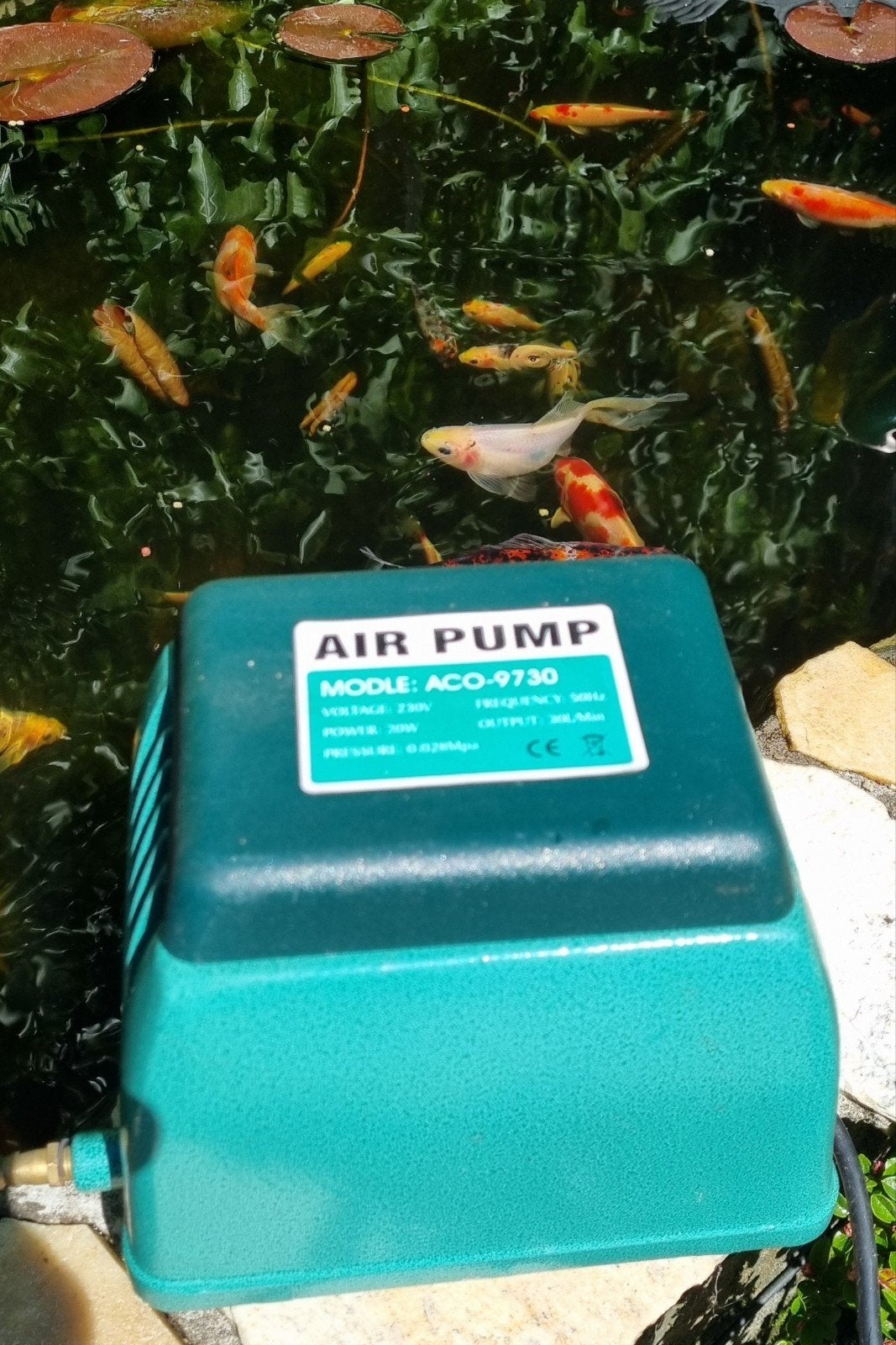 Air pump aco 9730 luchtpomp. Zie ook mijn andere advertentie, Tuin en Terras, Vijver-toebehoren, Ophalen of Verzenden, Vijverpomp