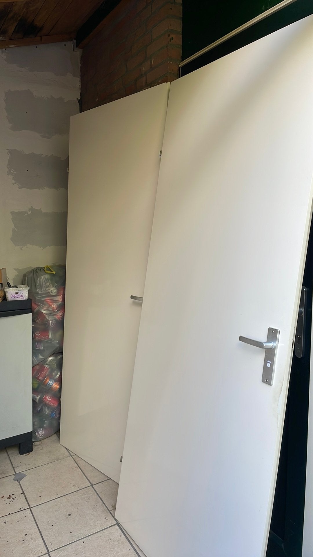 2 brandweerende wc/badkamer deur, Ophalen, Gebruikt, 80 tot 100 cm, Binnendeur