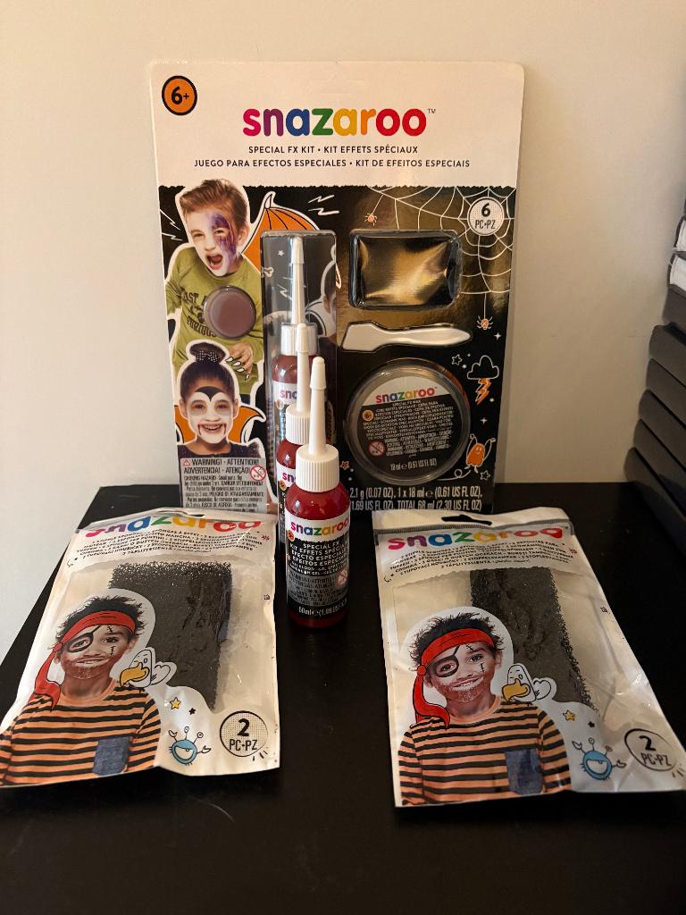 Snazaroo schmink Special FX set met extra nepbloed + sponsen, Hobby en Vrije tijd, Feestartikelen, Ophalen of Verzenden, Nieuw
