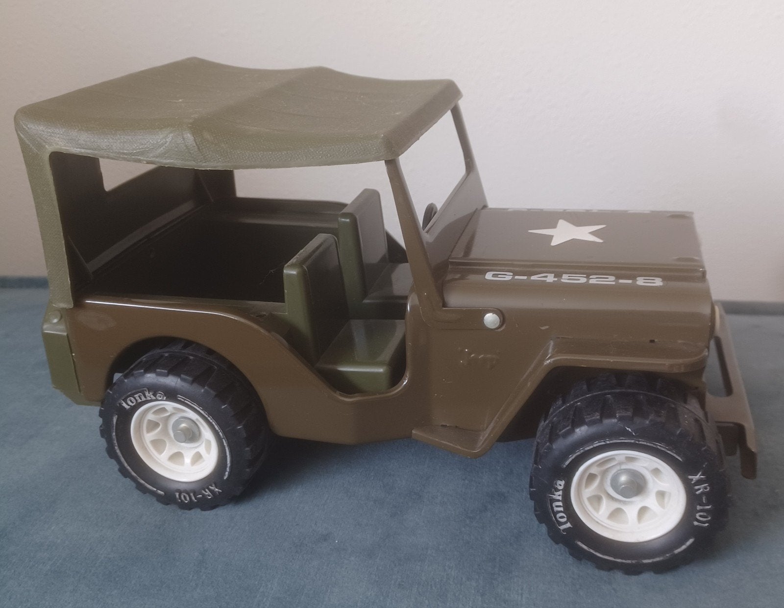 Grote Tonka Wrangler Army Jeep met dak 25cm, Ophalen of Verzenden, Gebruikt, Overige merken