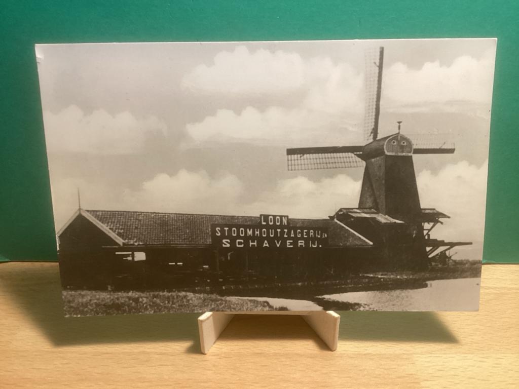 Zaandam "De Bijl" Westzijde, molen.   101m, Ophalen of Verzenden, Voor 1920, Ongelopen, Noord-Holland