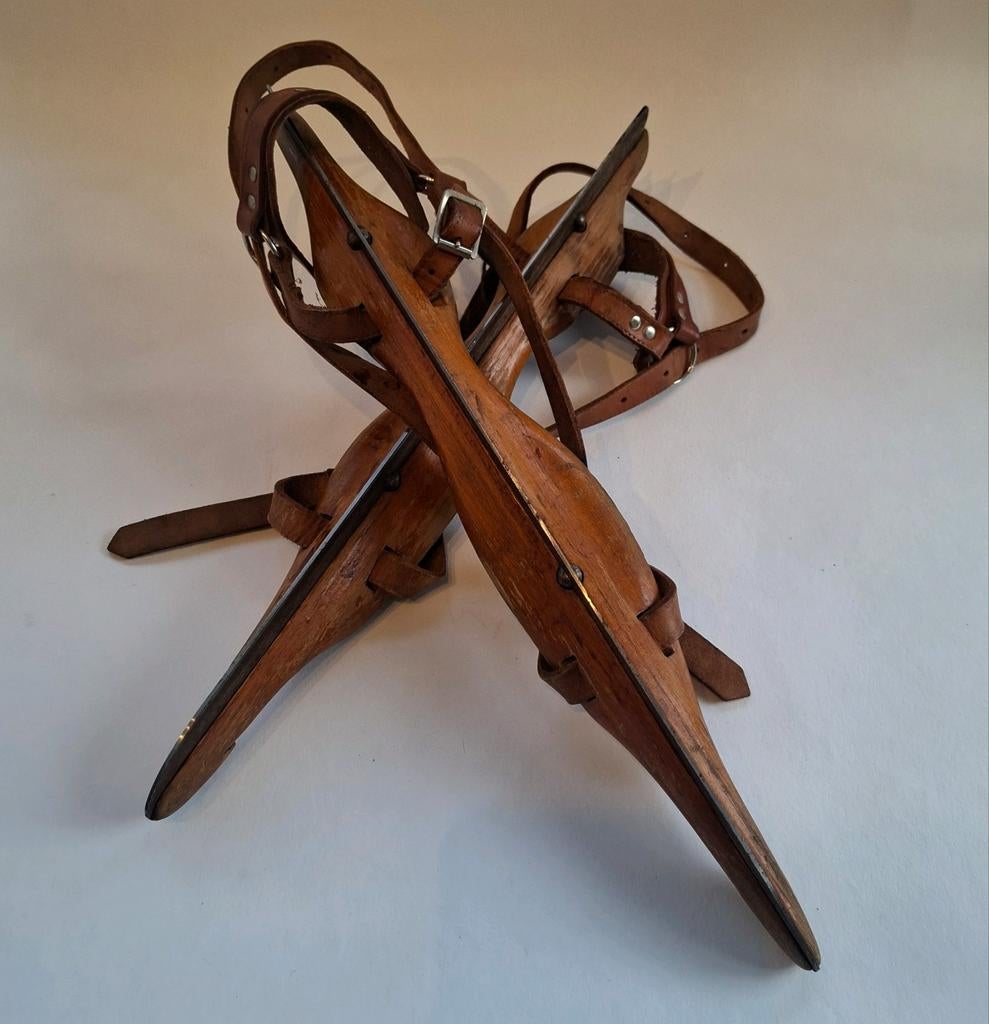 Vintage Houten Schaatsen J. Nooitgedagt, Ophalen of Verzenden