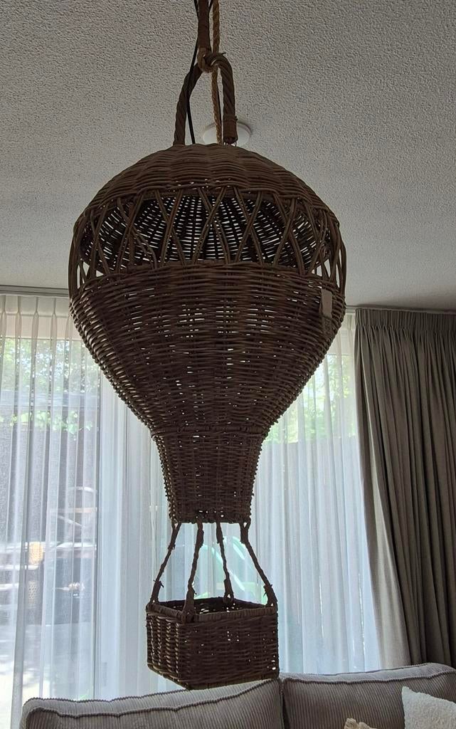 Riviera Maison Montgolfier Luchtballon Lamp - D40xH74, Huis en Inrichting, Lampen | Hanglampen, Overige materialen, 50 tot 75 cm