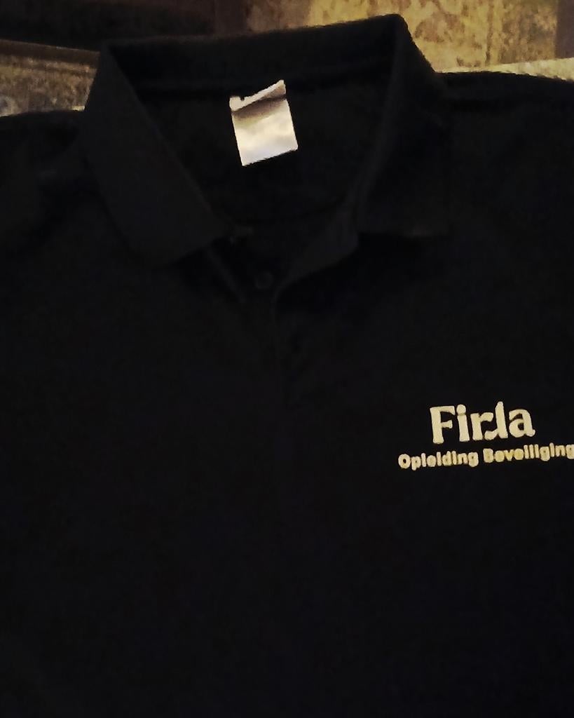 Polo shirt firda opleiding beveiliger, Ophalen of Verzenden, Nieuw, Maat 48/50 (M), Zwart