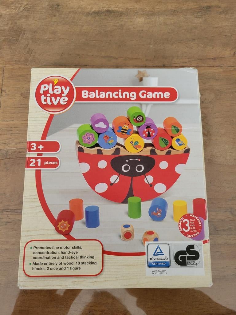 Playtive Balansspel Lieveheersbeestje - Houten Speelgoed, Kinderen en Baby's, Speelgoed | Houten speelgoed, Ophalen of Verzenden