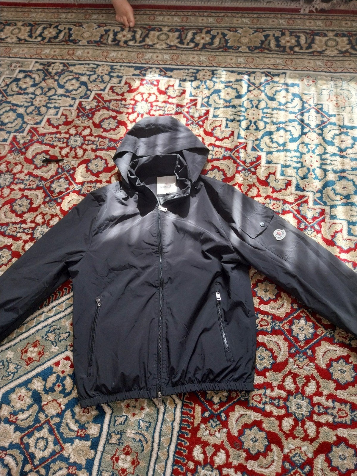 Moncler Jas Zwart Maat S, Moncler, Zwart, Ophalen of Verzenden, Zo goed als nieuw