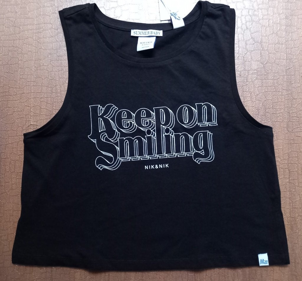 NIEUW!!  Zwarte Nik&Nik top maat 164, Ophalen of Verzenden, Zo goed als nieuw, Meisje, Shirt of Longsleeve
