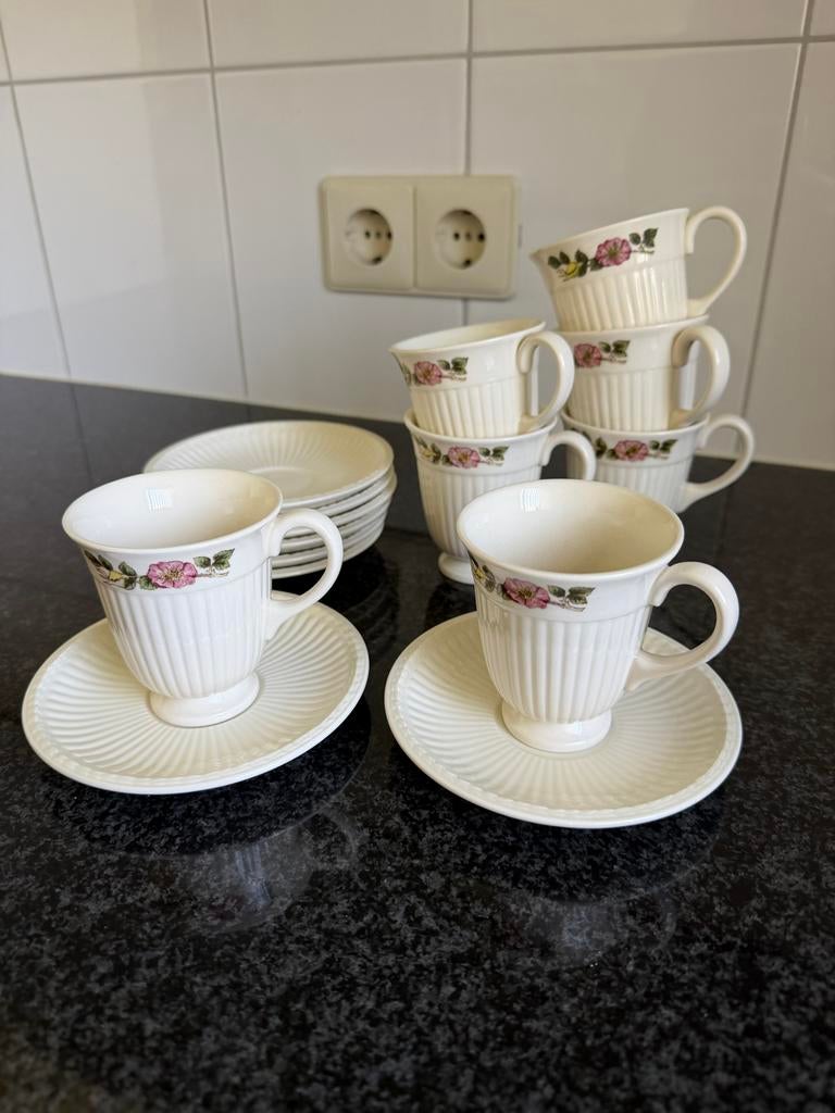 Wedgwood Briar Rose: 7 kopjes en 8 schotels, Ophalen