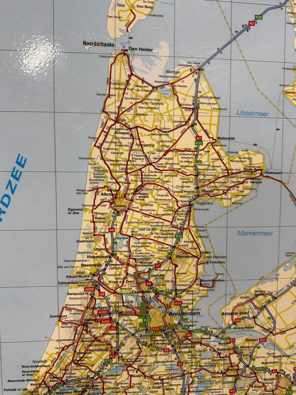 Groot magneet planbord Benelux kaart 1.80m hoog, Ophalen, 2000 tot heden, België of Luxemburg, Landkaart