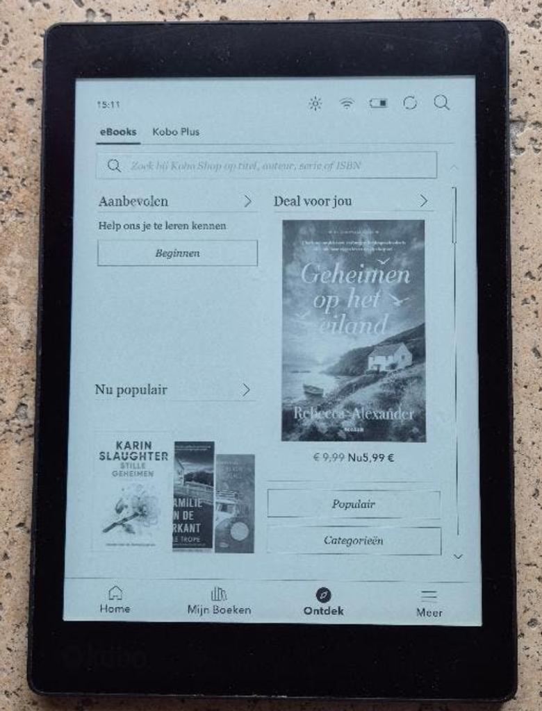Kobo Aura One met groot 7,8 inch scherm!! Goede staat., Ophalen of Verzenden, Zo goed als nieuw