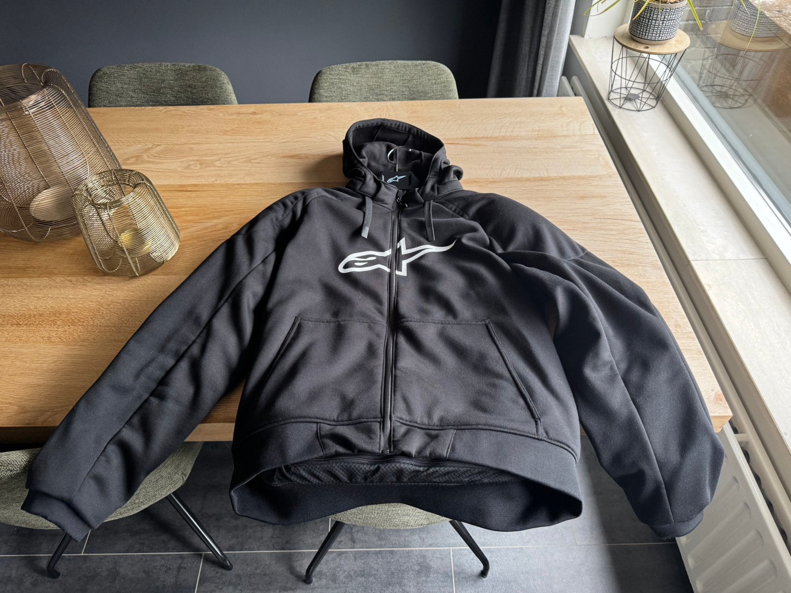 Alpinestars motor hoodie zgan, Motoren, Kleding | Motorkleding, Ophalen of Verzenden, Tweedehands, Heren, Jas | textiel