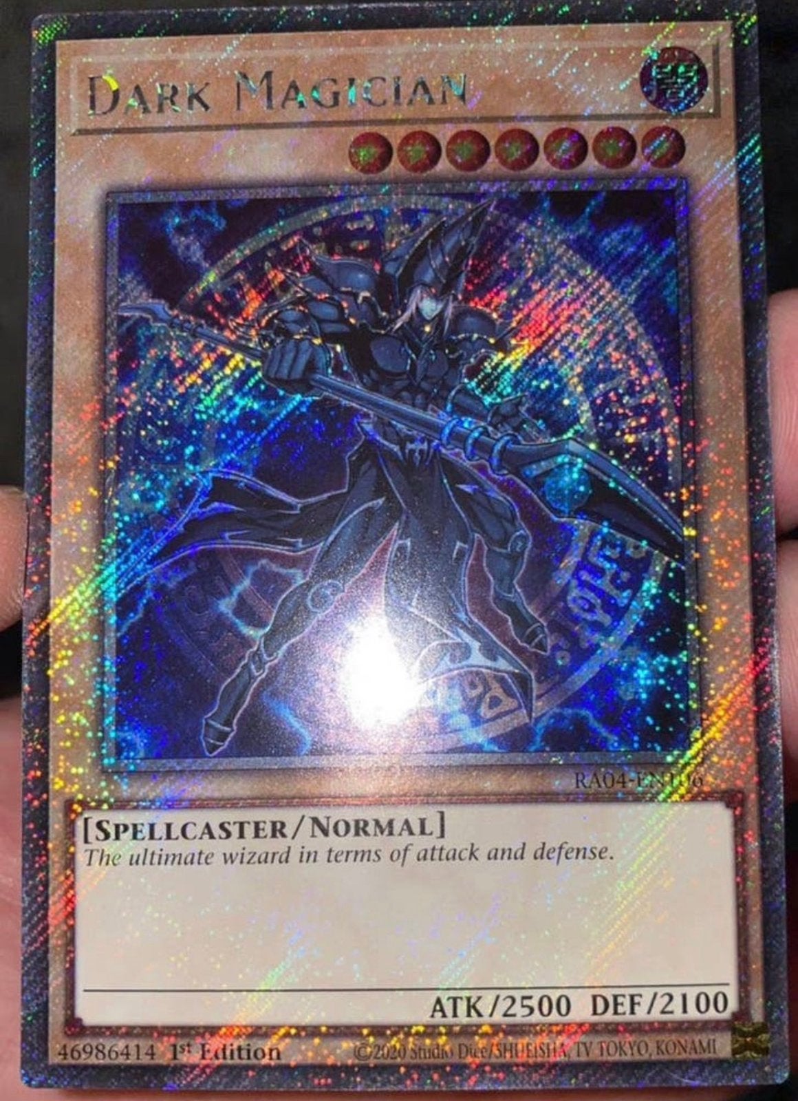 Yu-Gi-Oh! Dark Magician RA04 1st Edition Mint !, Hobby en Vrije tijd, Verzamelkaartspellen | Yu-gi-Oh!, Ophalen of Verzenden, Zo goed als nieuw