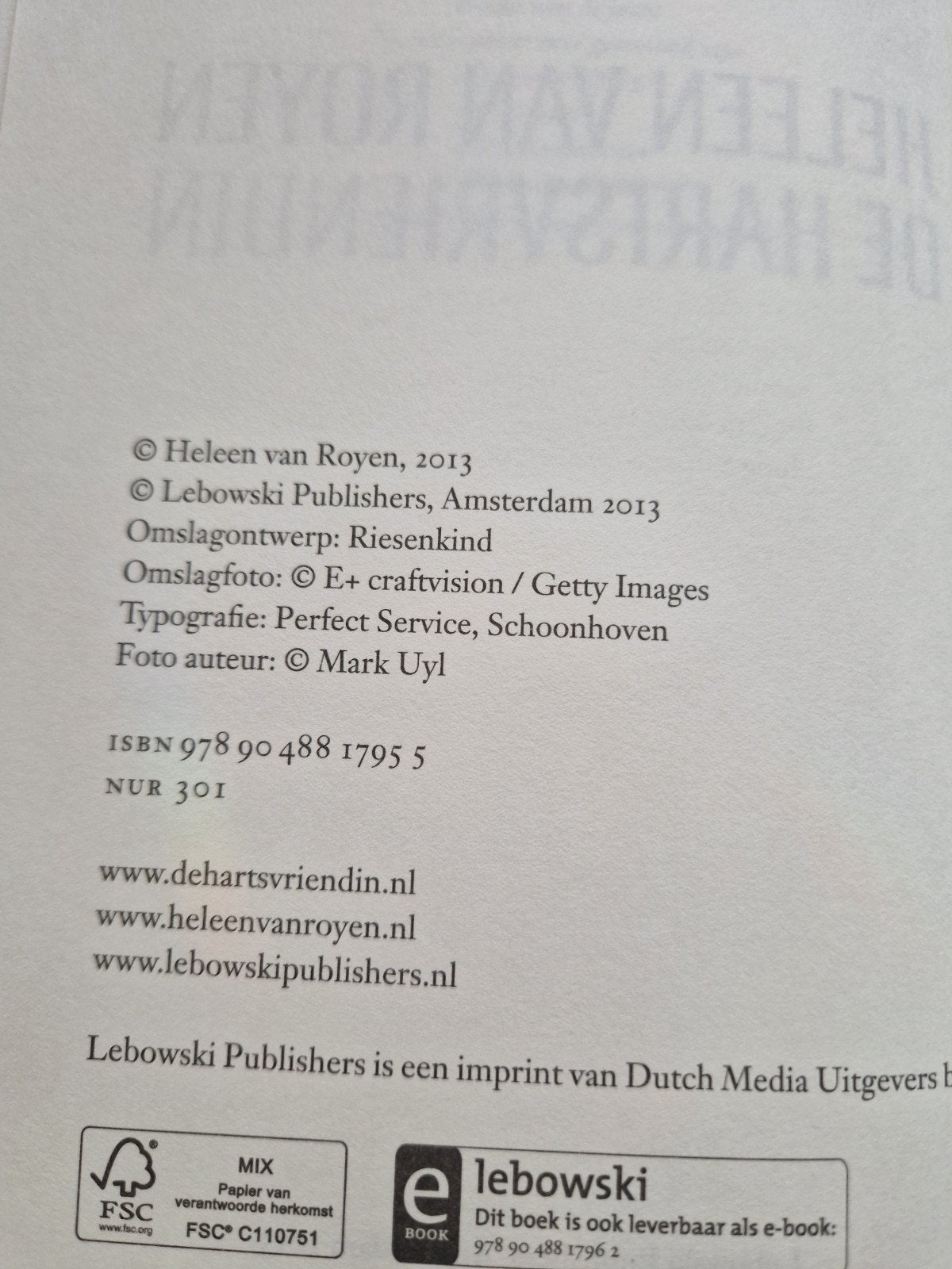 De Hartsvriendin - Heleen van Royen (2013), Ophalen of Verzenden, Gelezen, Heleen van Royen, Nederland