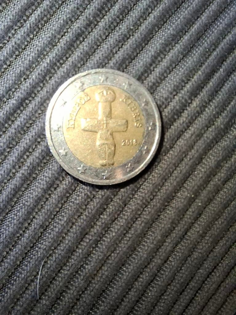 2 Euro munt Cyprus 2018, Ophalen of Verzenden, Cyprus, 2 euro, Losse munt
