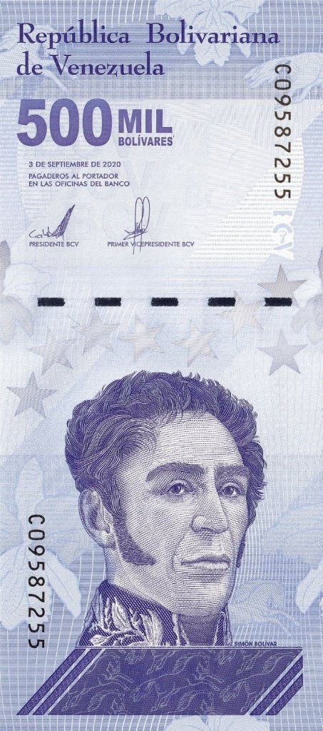 Venezuela Bankbiljet 500.000 Bolivares 2020 UNC, Pick W.113, Ophalen of Verzenden, Zuid-Amerika, Los biljet