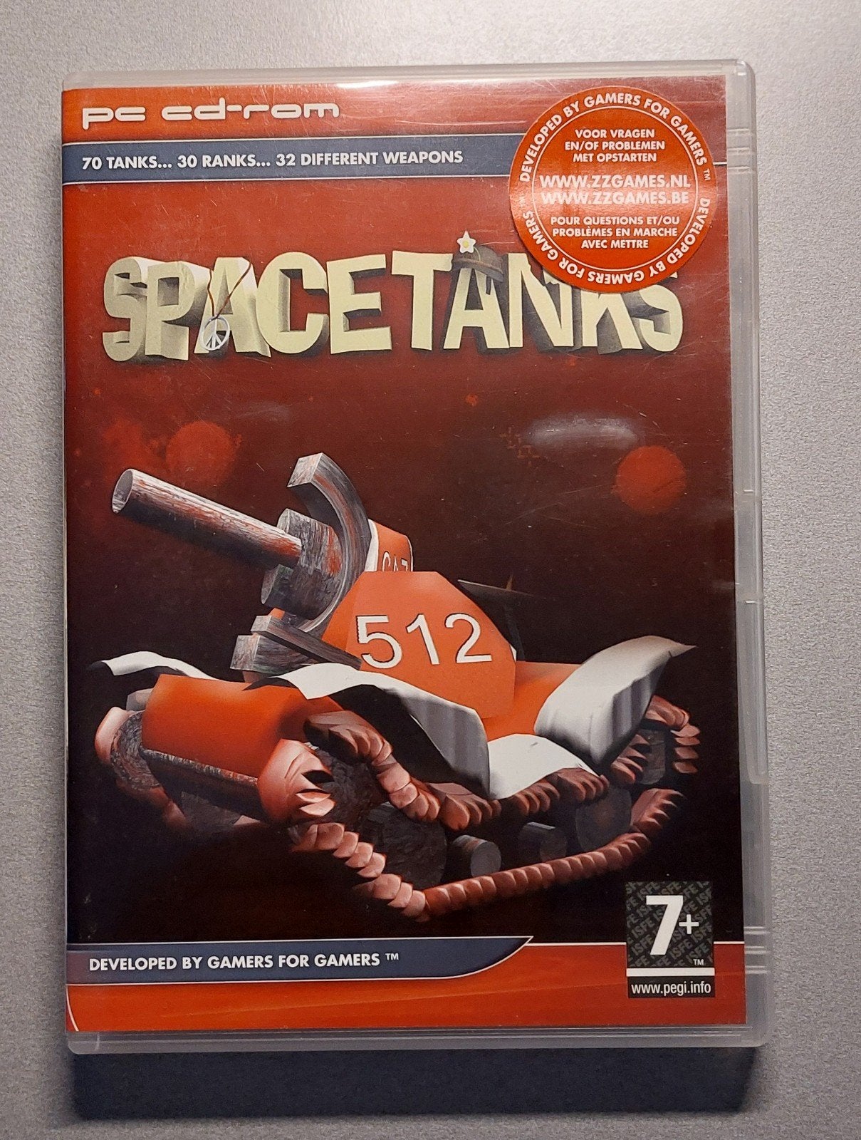 Space Tanks PC CD-ROM - Actie en Strategie Game, Avontuur en Actie, Gebruikt, 1 speler, Ophalen of Verzenden