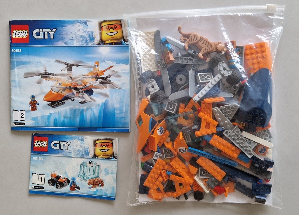Lego 60193 City Artic Poolluchttransport (compleet), City, Lego, Ophalen of Verzenden, Zo goed als nieuw