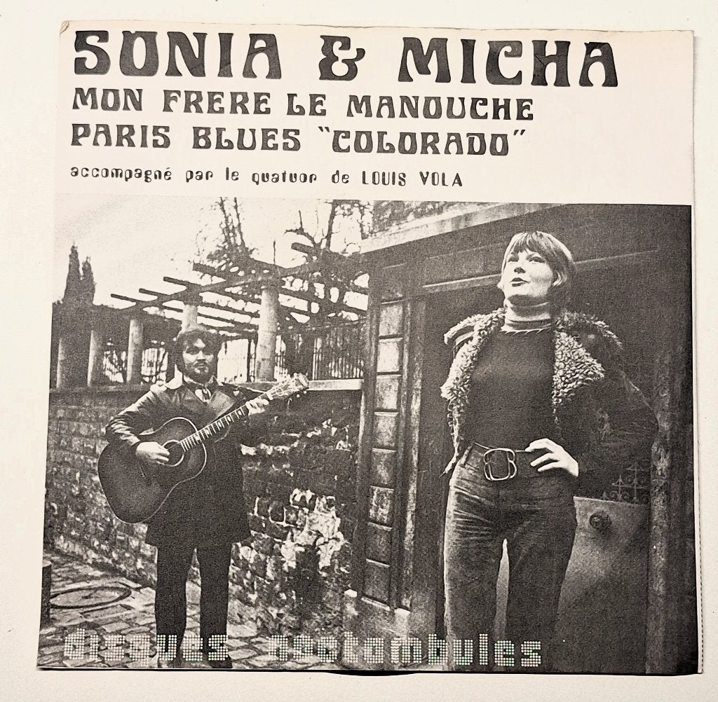 SONIA & MICHA–Mon Frere Le Manouche + Group LOUIS VOLA ! '67, Gebruikt, Rock en Metal, Fotohoes, Ophalen of Verzenden