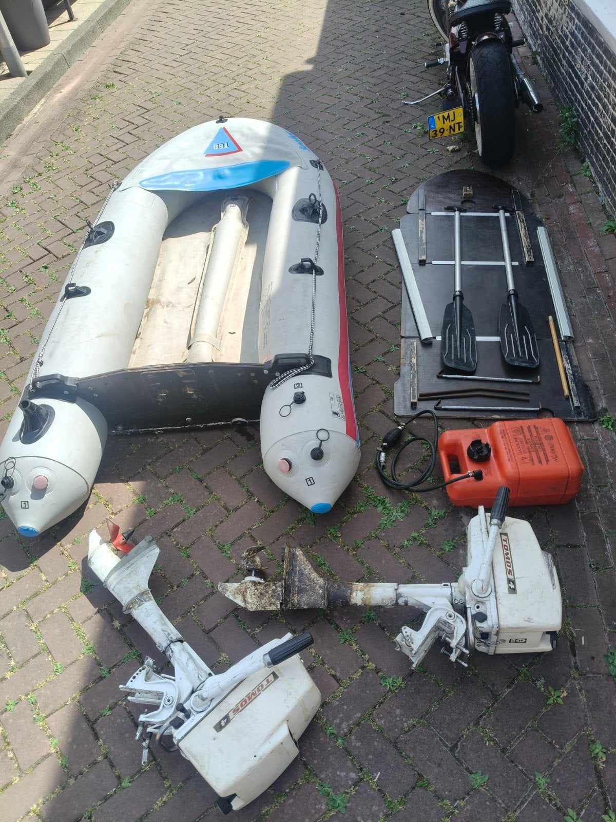 Rubberboot met buitenboordmotor(en), Ophalen, Gebruikt, Motor en Techniek, Motorboot