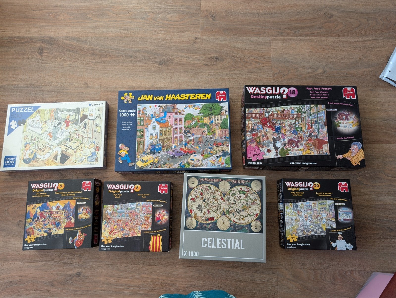 diverse puzzels jan van haasten celestial, Ophalen, 500 t/m 1500 stukjes, Zo goed als nieuw