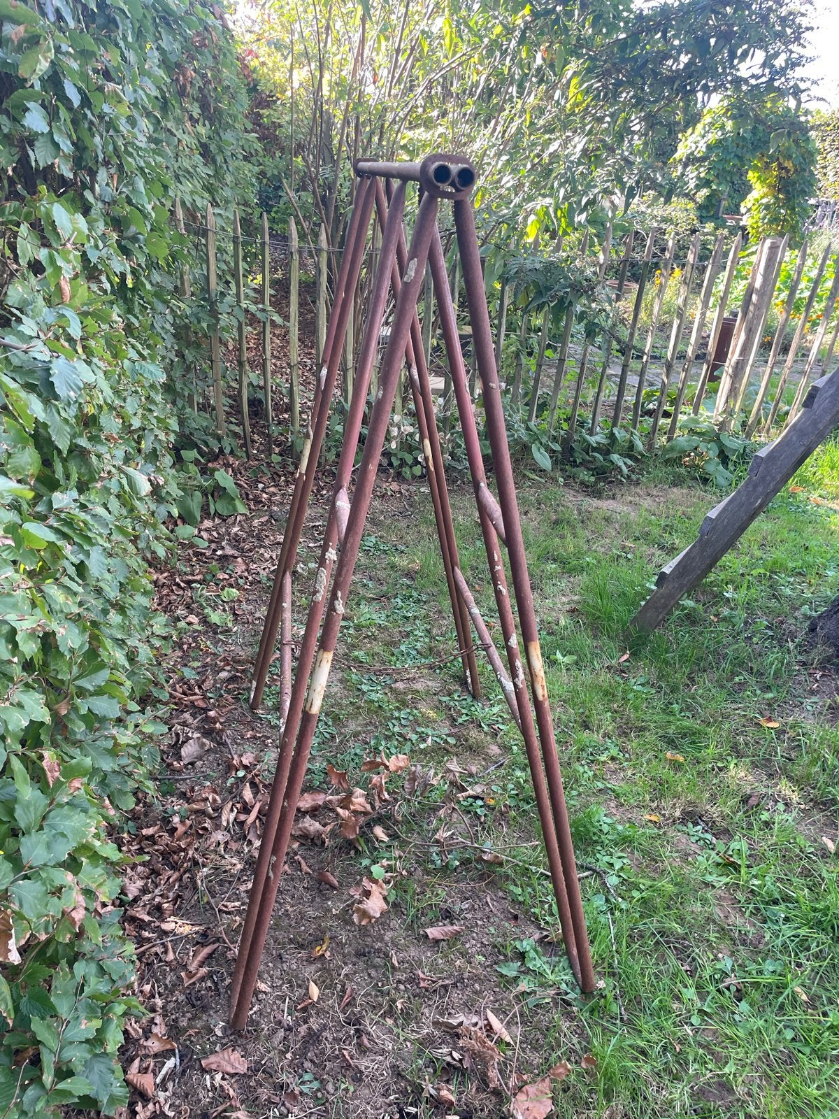 8 stuks gebruikte steigerbokken, 4 hoog en 4 laag, Doe-het-zelf en Verbouw, Ophalen, Gebruikt, Overige typen, 2 tot 5 meter