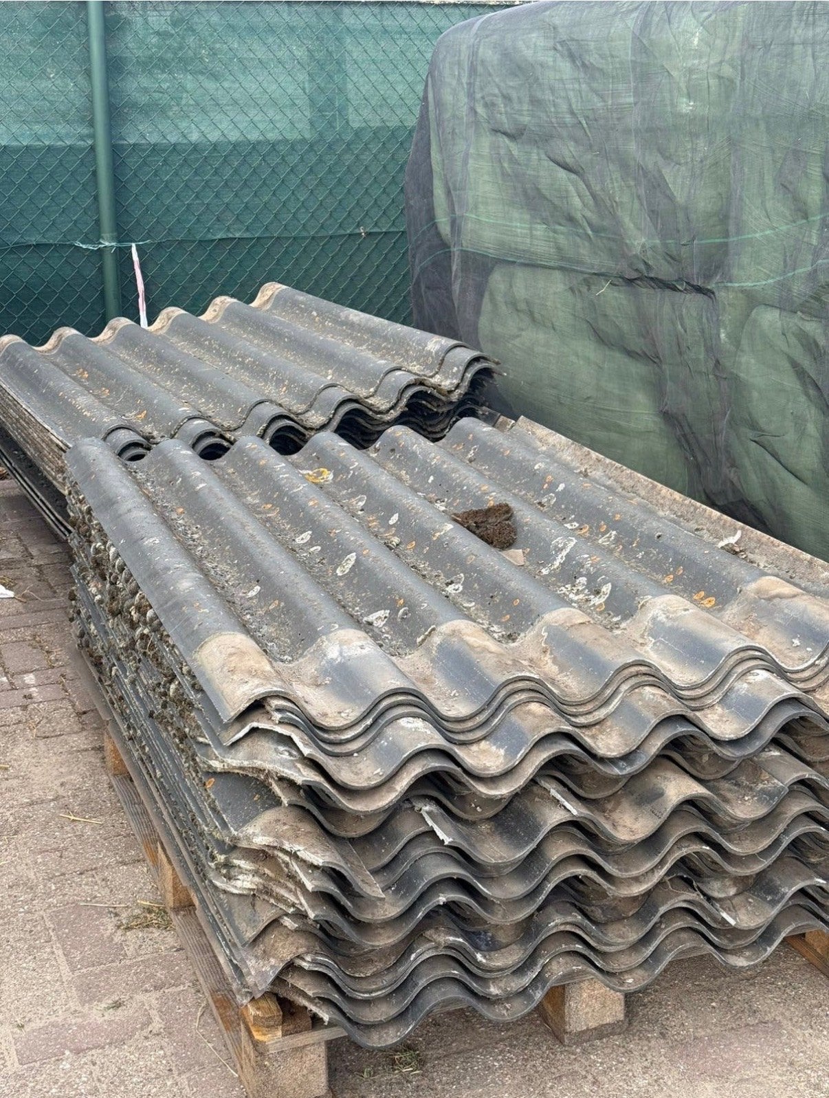 Gratis af te halen: Gebruikte asbestvrije golfplaten, Doe-het-zelf en Verbouw, Ophalen, Overige materialen, Gebruikt, 15 m² of meer