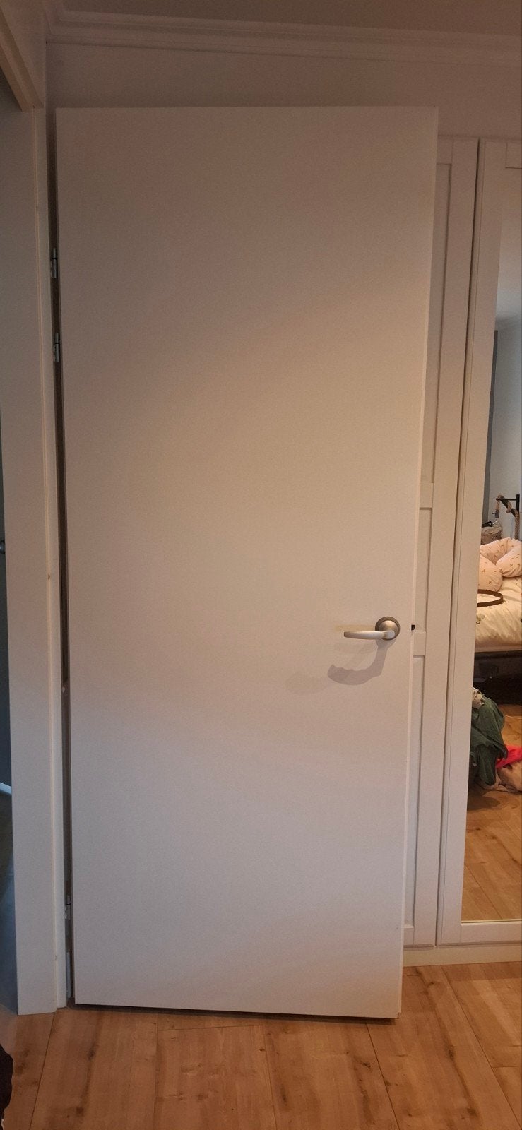 Mooie witte Swedex Binnendeur 231,5 x 88 cm, Gebruikt, 80 tot 100 cm, 215 cm of meer, Binnendeur