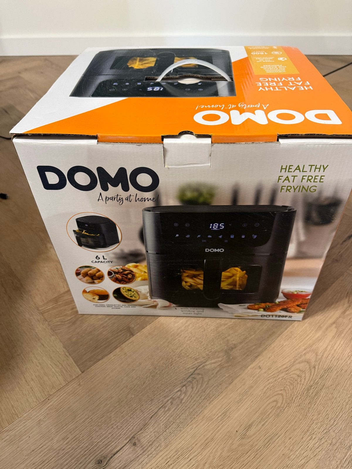 Domo Airfryer 6L nieuw DO1126FR, Ophalen of Verzenden, Nieuw, Airfryer, 1500 gram of meer