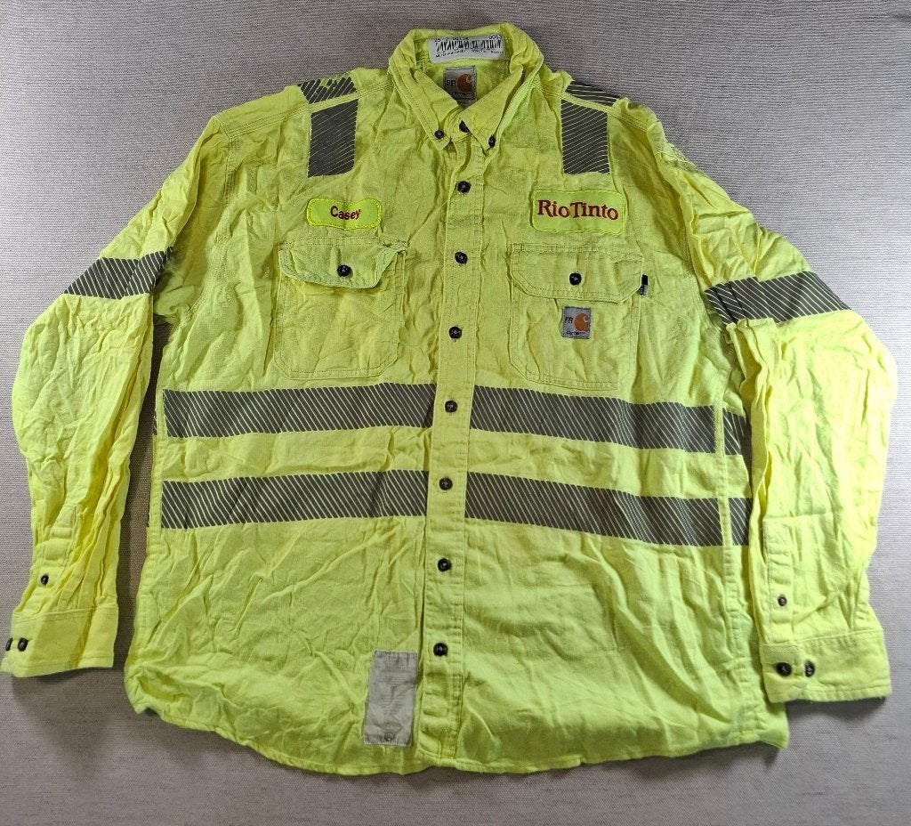 Carhartt vlamvertragend werkhemd – Geel, maat L, Verzenden, Geel, Carhartt, Zo goed als nieuw