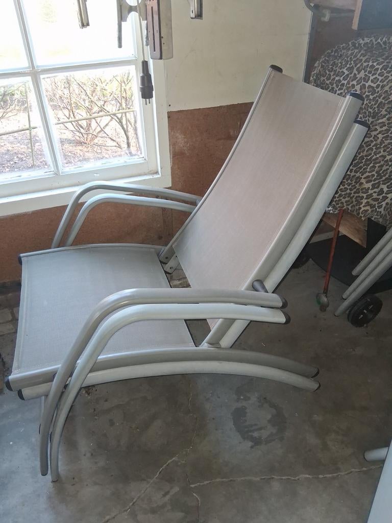 2 goede en stevige tuinstoelen, Ophalen of Verzenden, Metaal