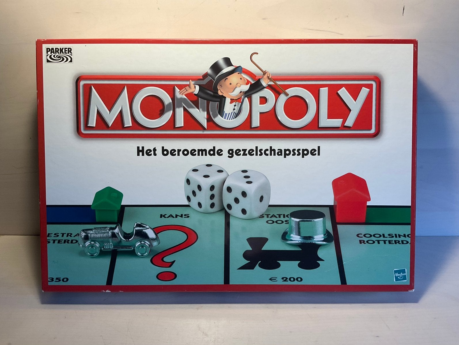 Monopoly het beroemde gezelschapsspel van Parker, Hobby en Vrije tijd, Vijf spelers of meer, Ophalen of Verzenden, Zo goed als nieuw