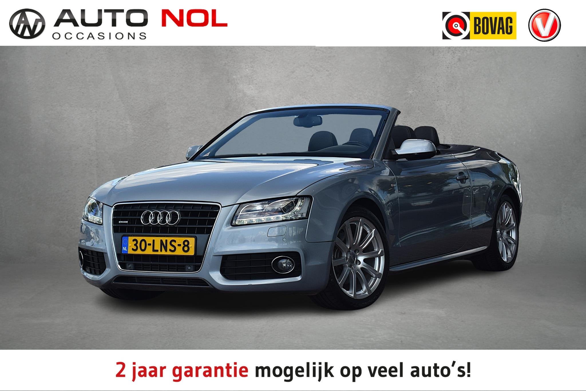 Audi A5 Cabriolet 2.0 TFSI quattro S-edition | S-Line | B&O, Auto's, Euro 5, Stof, Gebruikt, Zwart