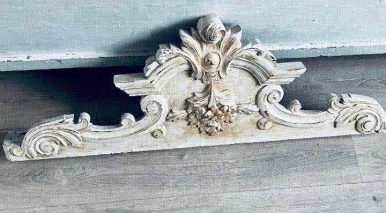 Antiek Houten Ornament - Brocante Wanddecoratie, Antiek en Kunst, Ophalen