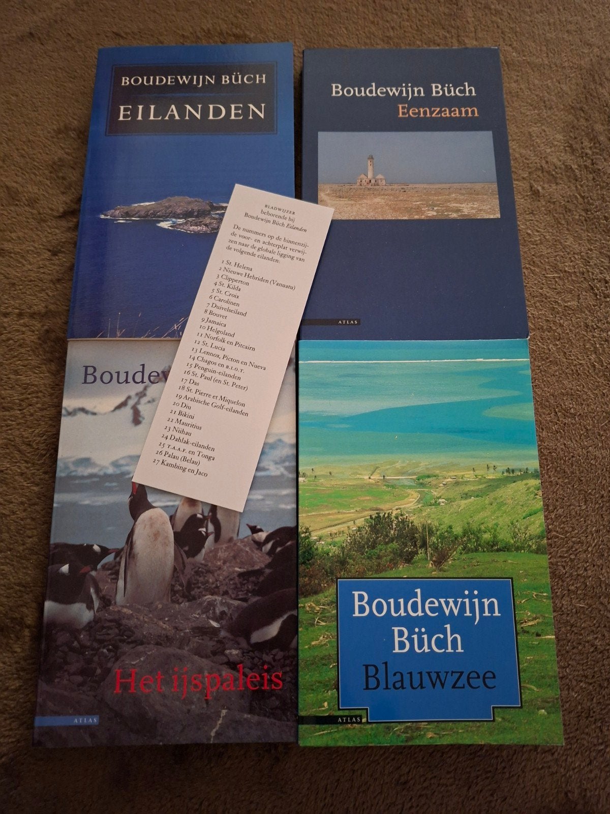 Eilanden reeks Boudewijn Büch, Boeken, Ophalen, Zo goed als nieuw