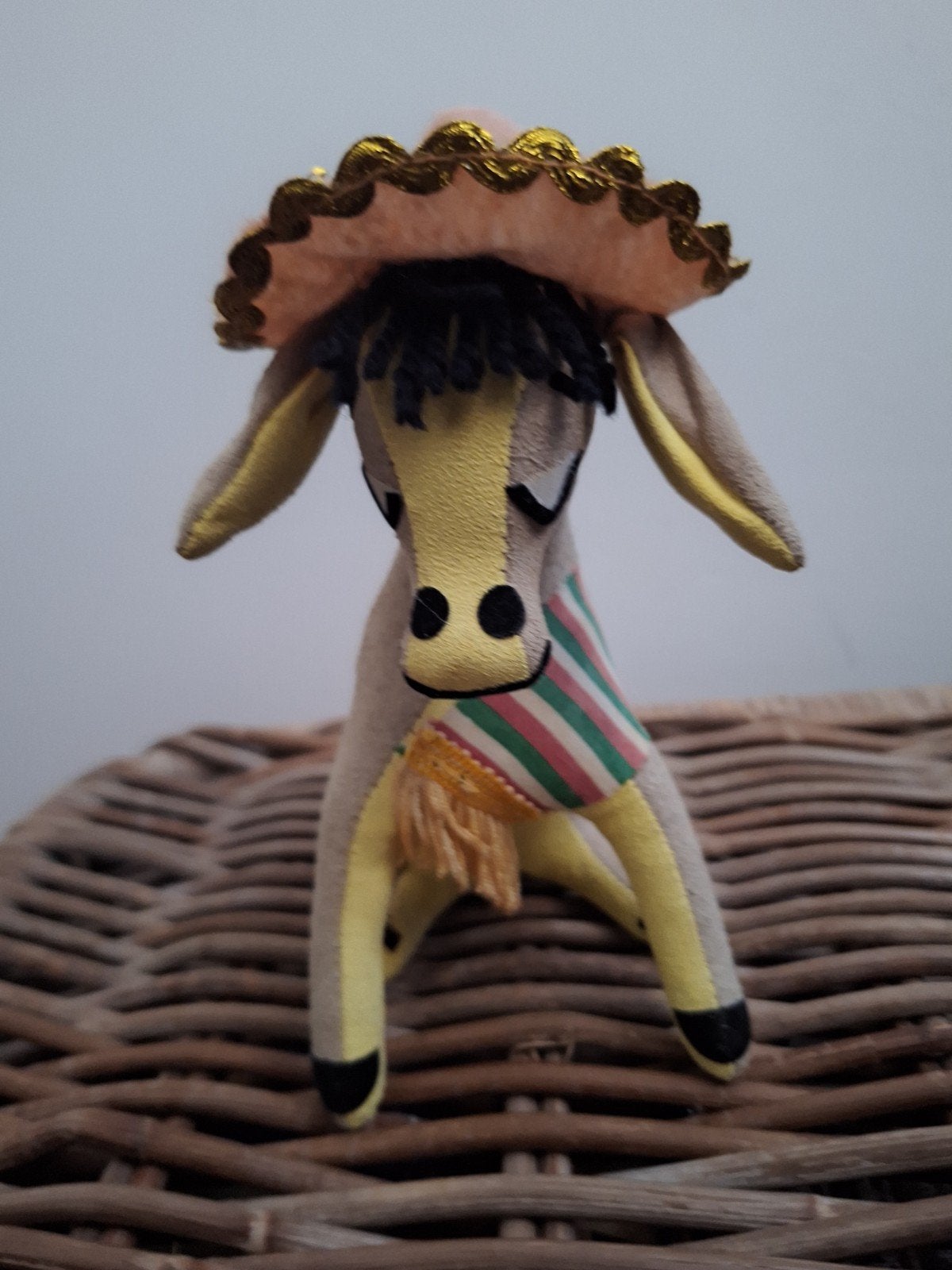 ezeltje met cowboyhoed retro voor de sier!!, Ophalen of Verzenden, Zo goed als nieuw, Dier