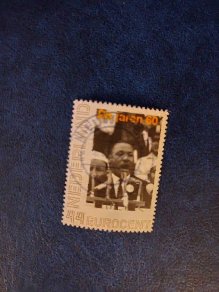Persoonlijke postzegel de jaren 60 Martin Luther King, Postzegels en Munten, Verzenden, Na 1940, Gestempeld