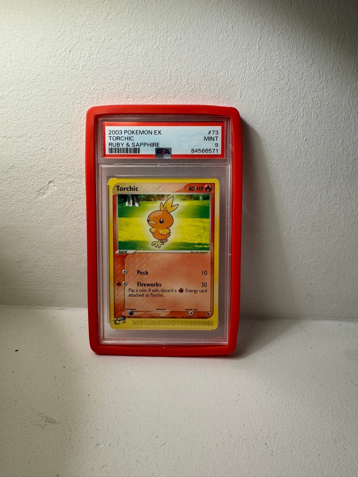 Pokémon Torchic #73 EX Ruby & Sapphire 2003 PSA 9 MINT, Ophalen of Verzenden, Nieuw