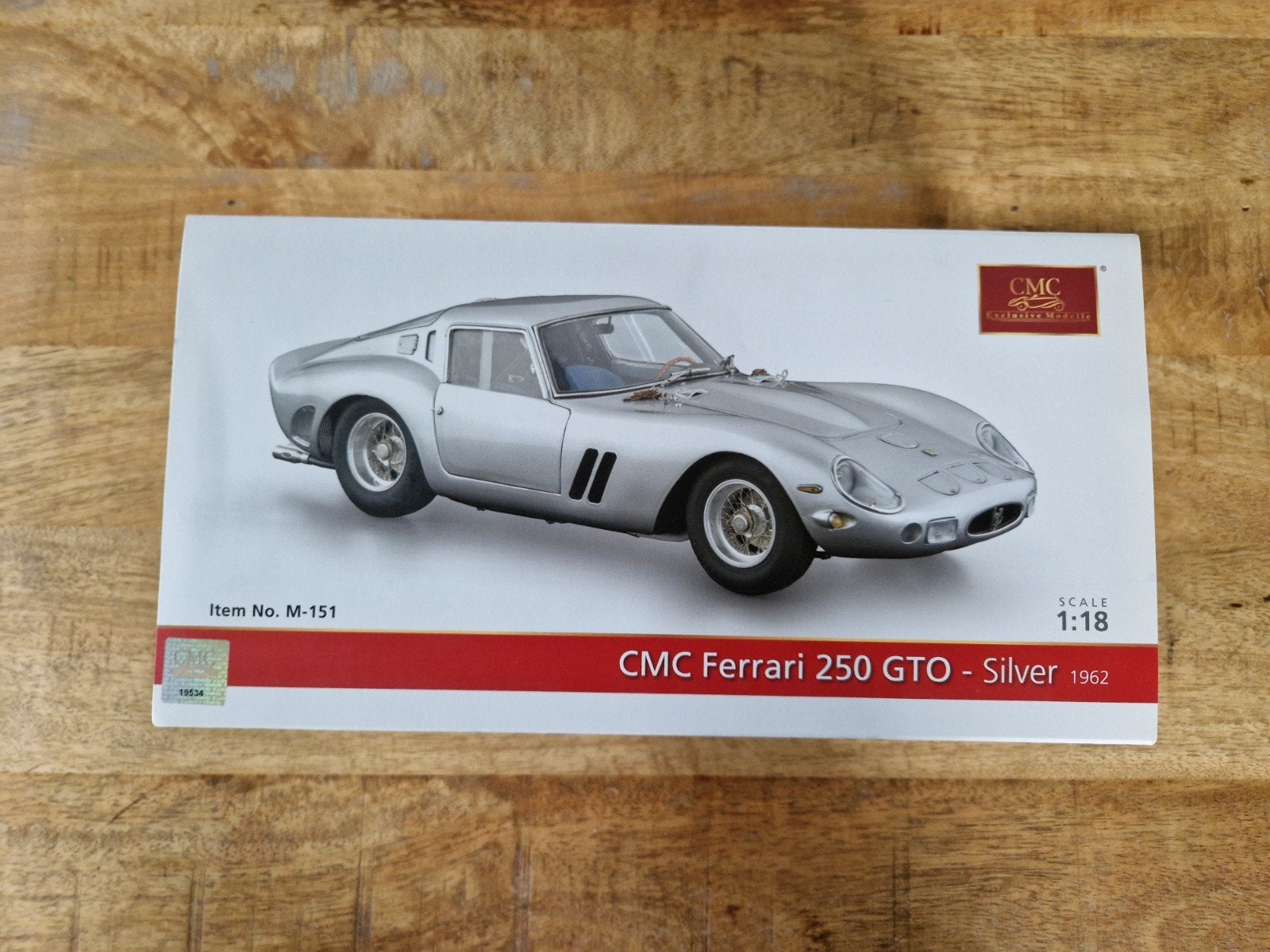 Ferrari 250 Gto Cmc 1/18 M 151, Ophalen of Verzenden, Zo goed als nieuw, Overige merken