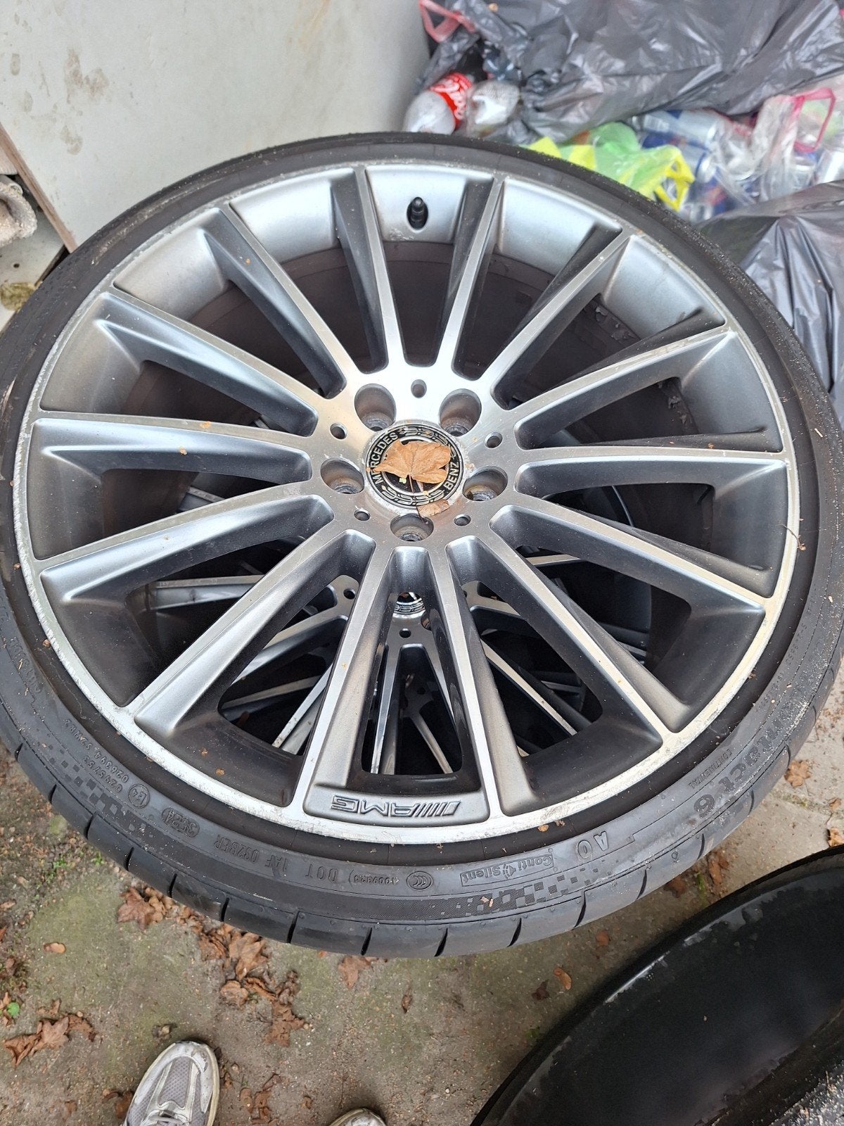 Mercedes AMG velgen met zomerbanden - 20 inch, Gebruikt, 275 mm, Banden en Velgen, Ophalen of Verzenden