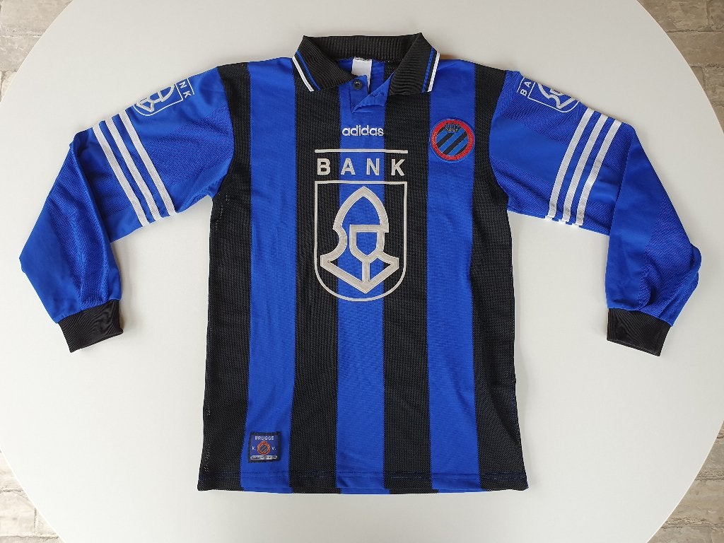 Voetbalshirt Club Brugge 1996-1997 Home shirt (Adidas, 152), Ophalen of Verzenden, Gebruikt, Buitenlandse clubs, Shirt